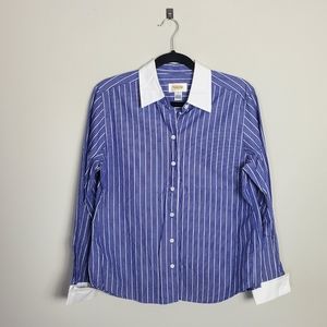 Talbots Striped Button Down